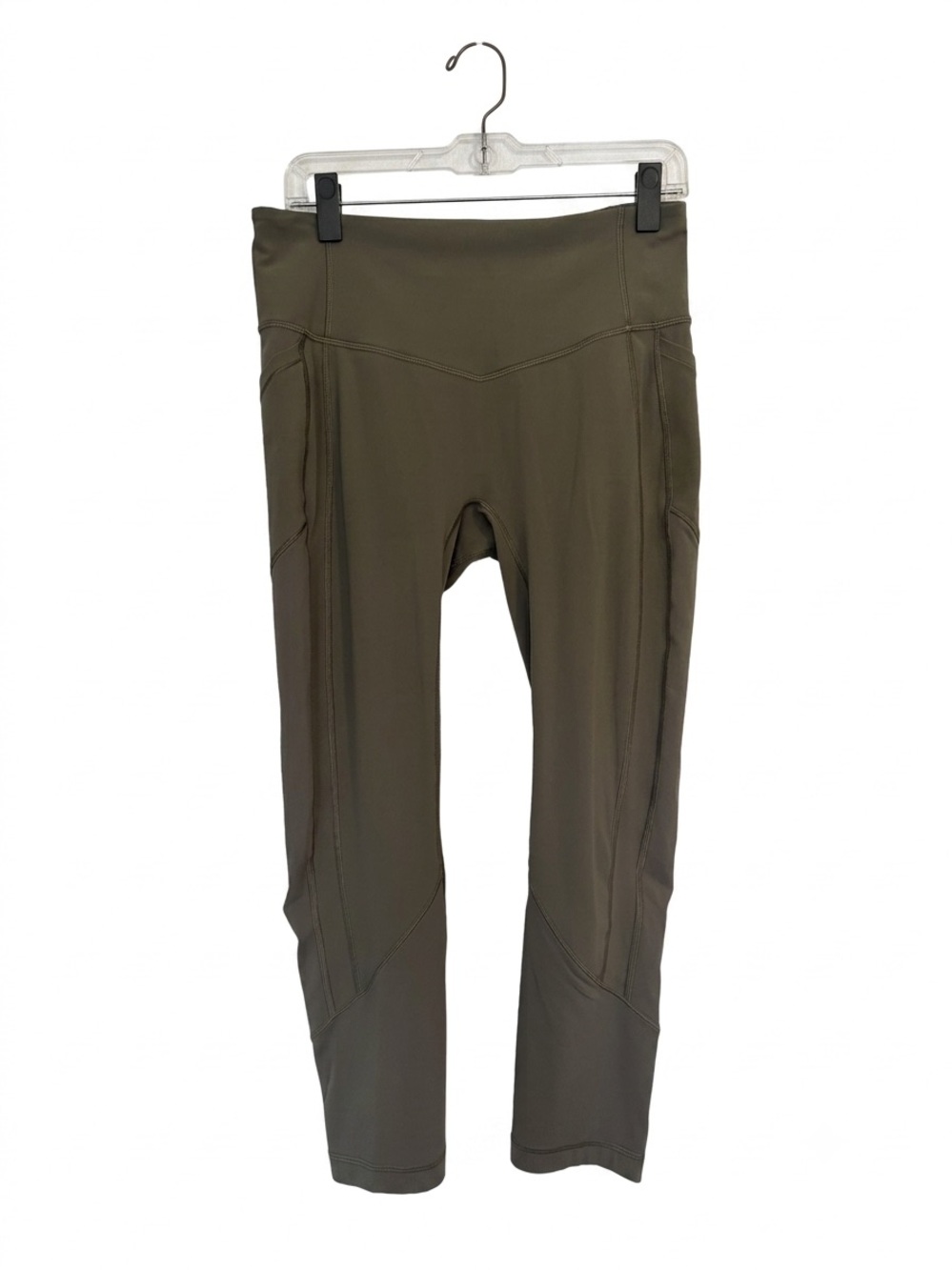 Lululemon Olive Green High-Waist Active Leggings